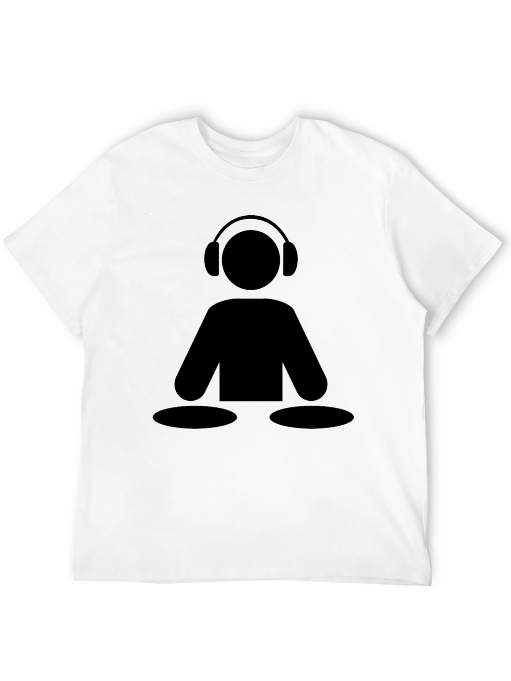 DJ Icon Black Graphic Tee - Music Lover Shirt