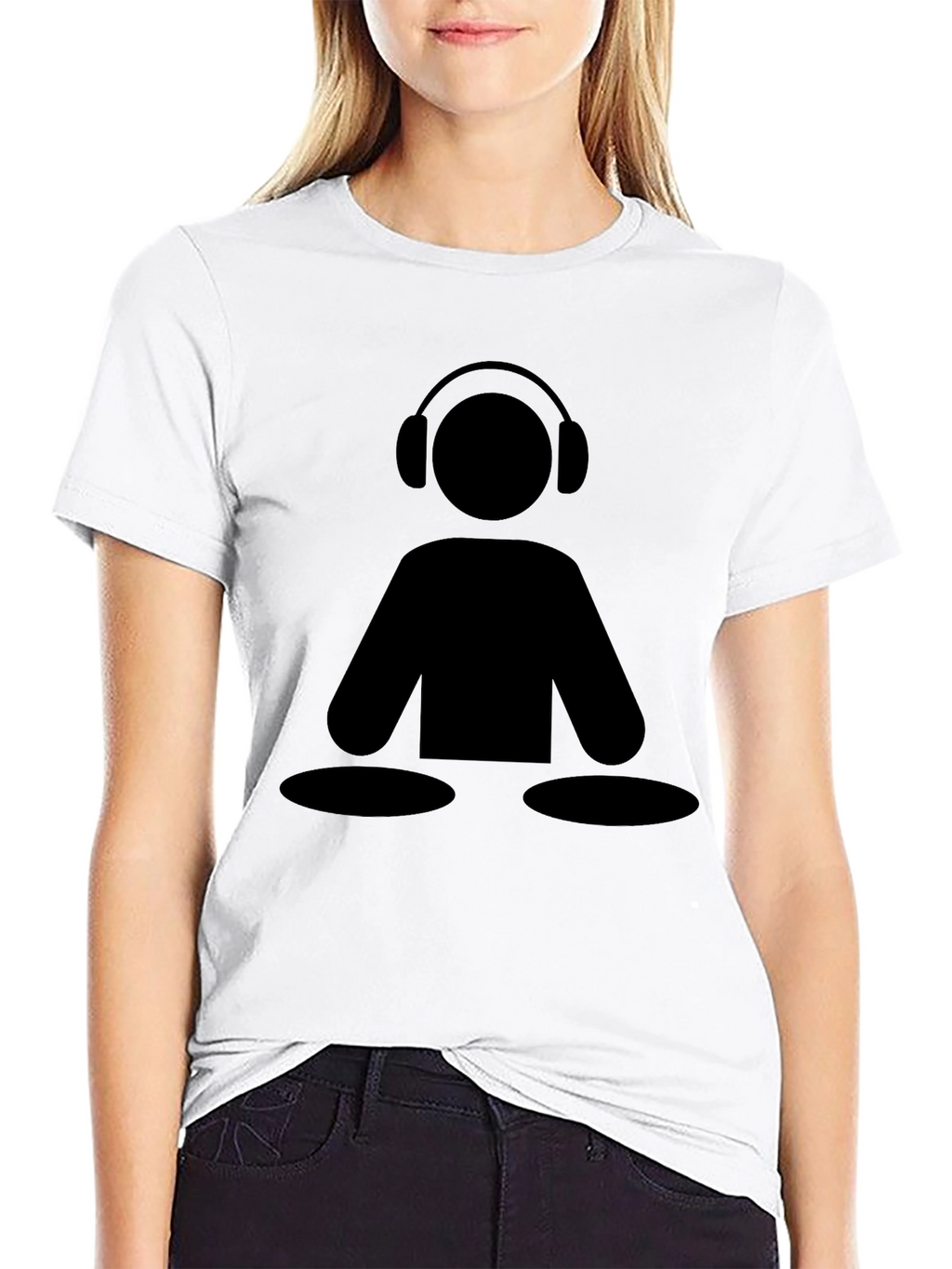 DJ Icon Black Graphic Tee - Music Lover Shirt