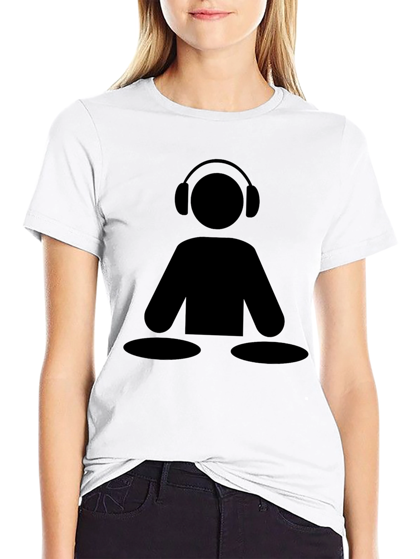 DJ Icon Black Graphic Tee - Music Lover Shirt