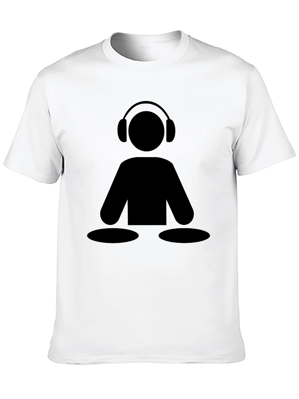 DJ Icon Black Graphic Tee - Music Lover Shirt