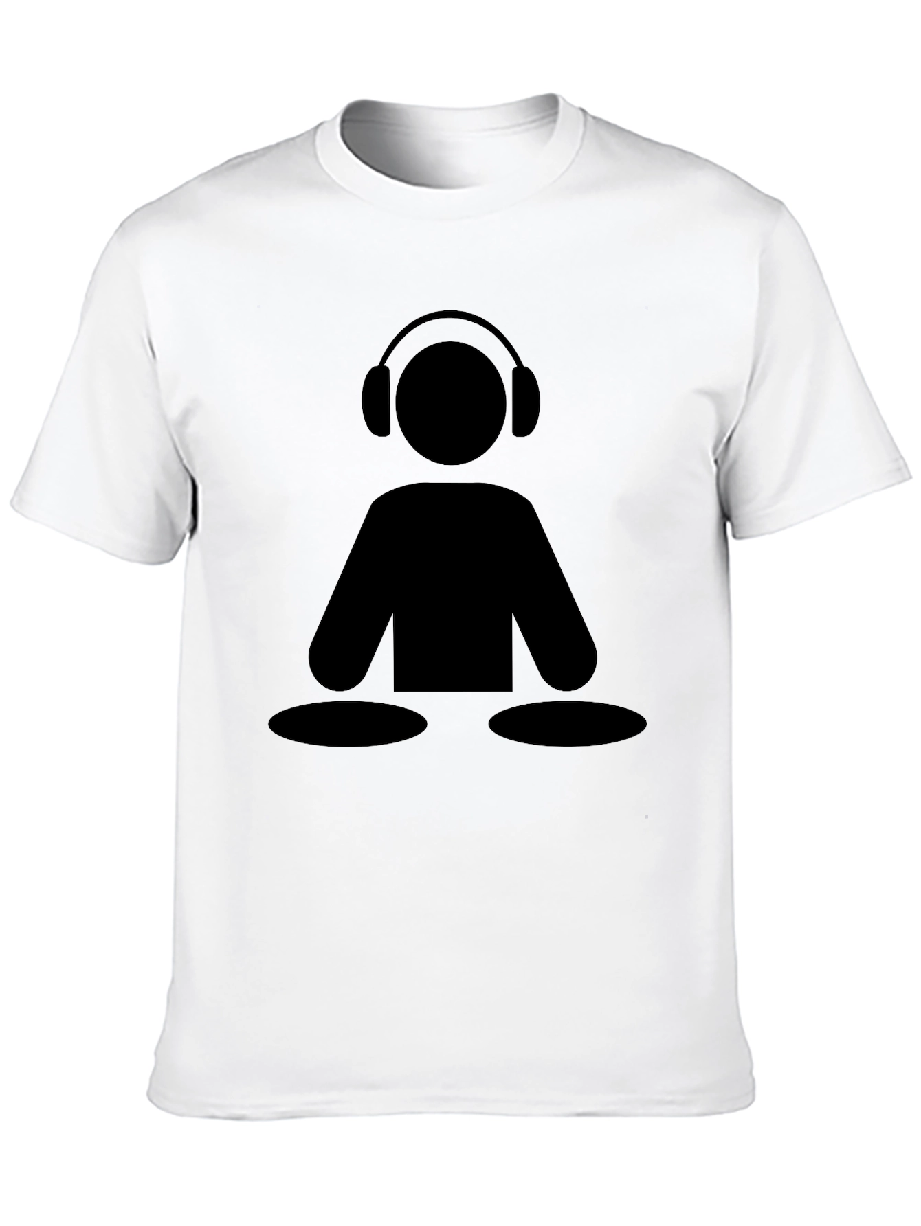 DJ Icon Black Graphic Tee - Music Lover Shirt