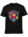 Tie Dye Surfer Graphic Tee - Retro Style