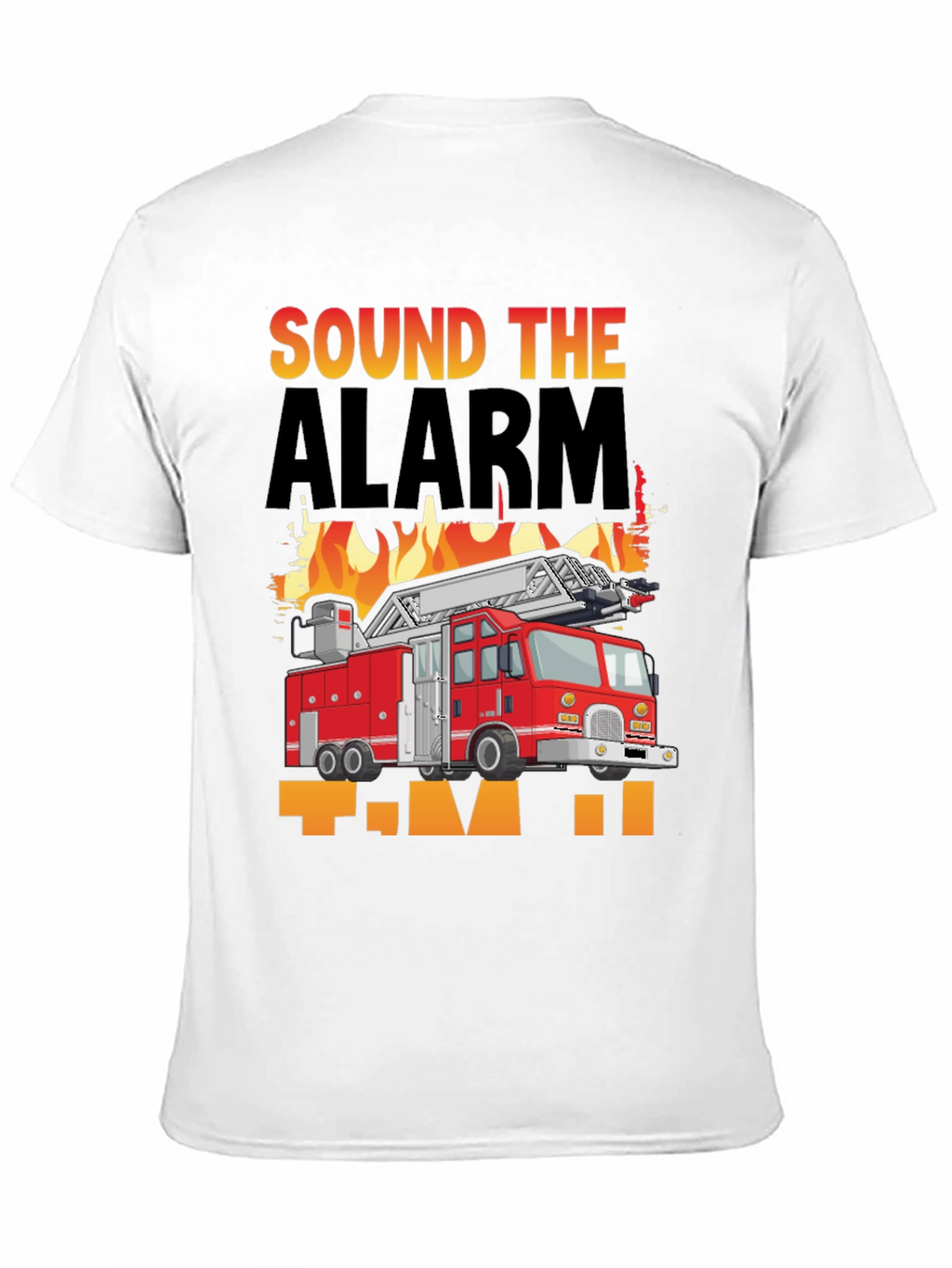 Sound the Alarm Fire Truck Graphic T-Shirt