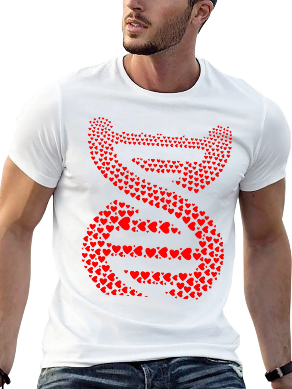 Heart DNA Graphic Tee - Mens Black T-Shirt