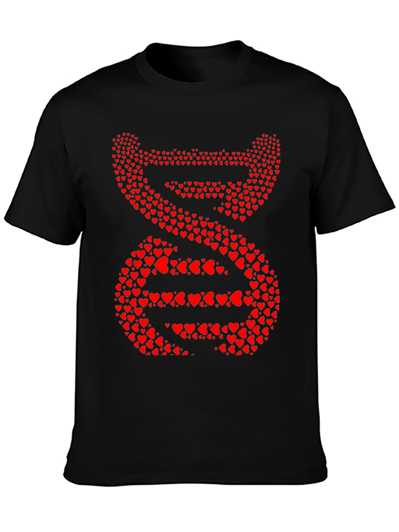 Heart DNA Graphic Tee - Mens Black T-Shirt