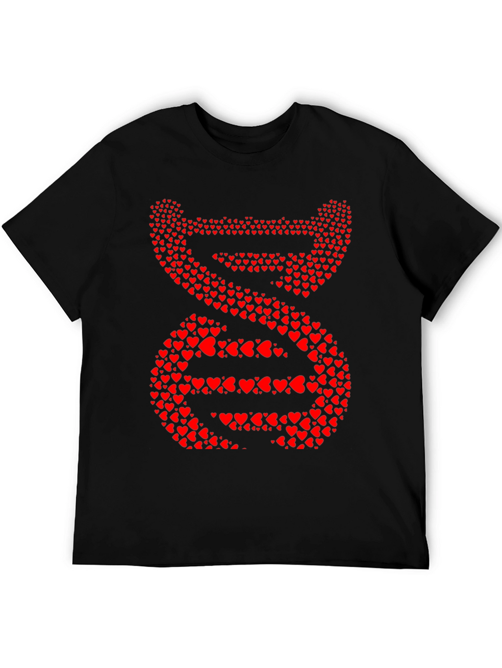 Heart DNA Graphic Tee - Mens Black T-Shirt