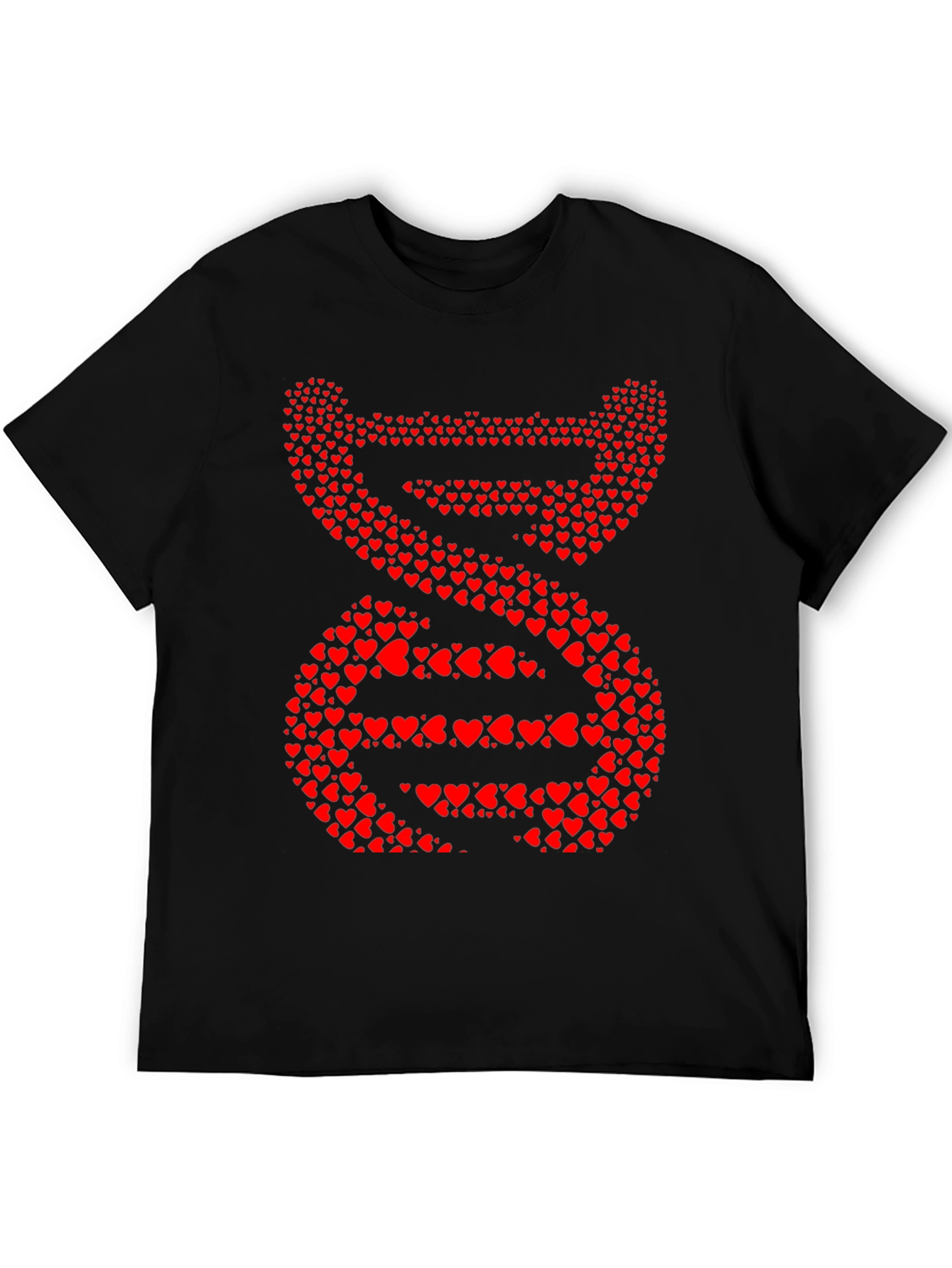 Heart DNA Graphic Tee - Mens Black T-Shirt