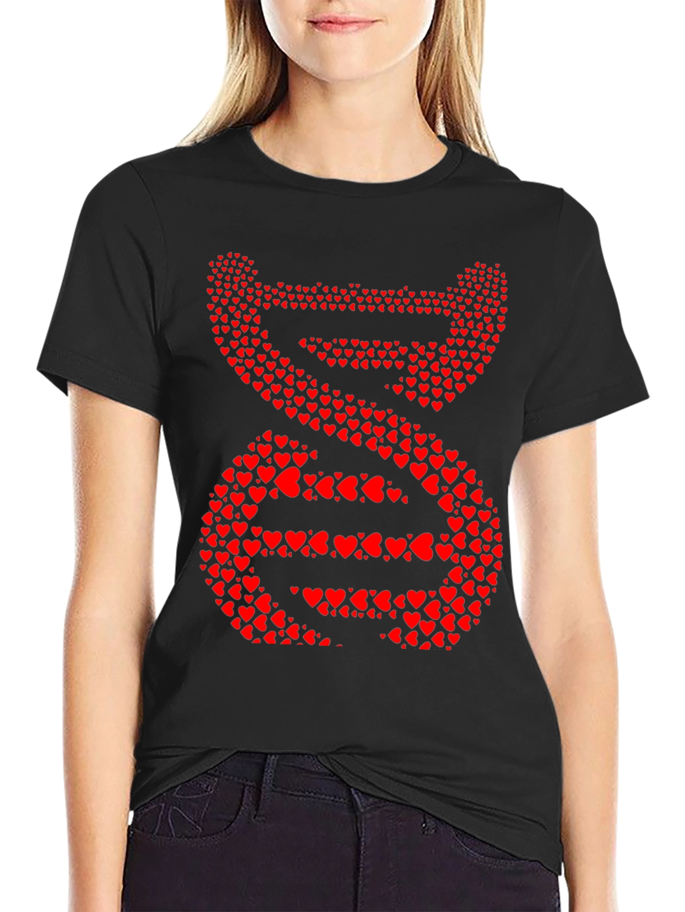 Heart DNA Graphic Tee - Mens Black T-Shirt
