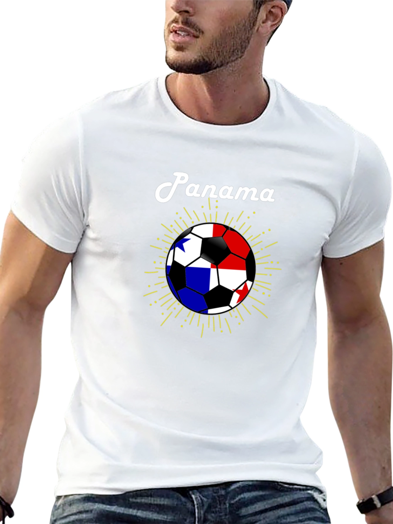Panama Soccer Ball T-Shirt - Black