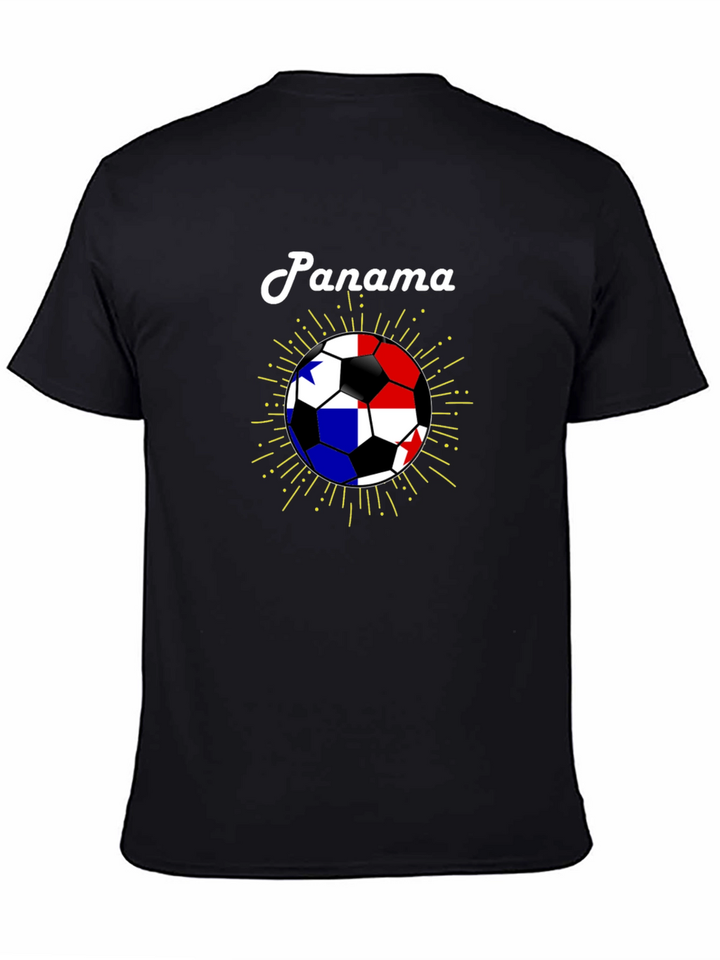 Panama Soccer Ball T-Shirt - Black