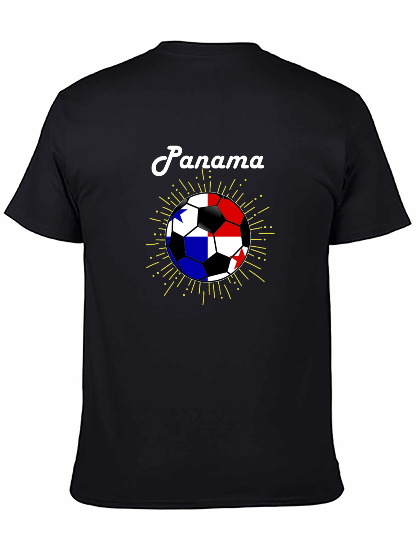 Panama Soccer Ball T-Shirt - Black