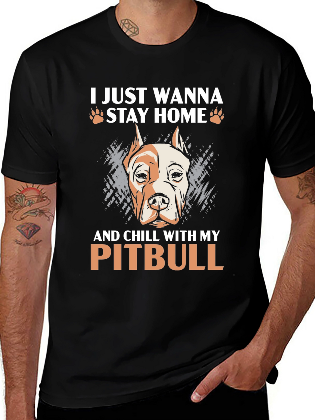 Chill With My Pitbull Graphic Tee