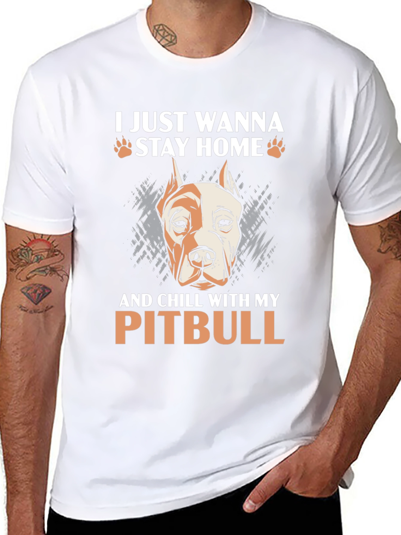 Chill With My Pitbull Graphic Tee