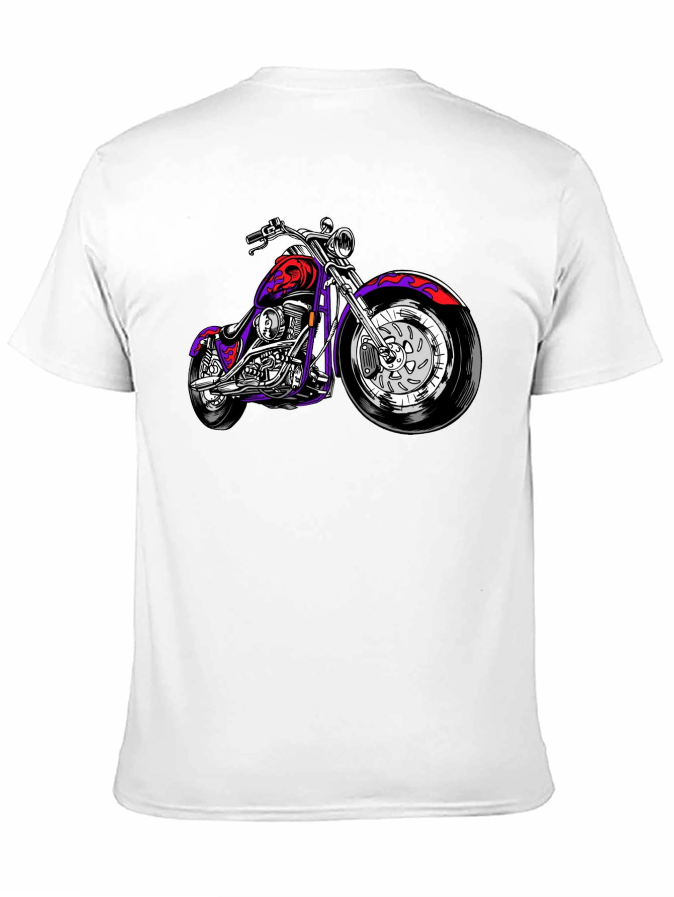Cool Motorcycle Graphic Tee - Black