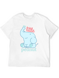 Cute Elephant Little Peanut Graphic Tee