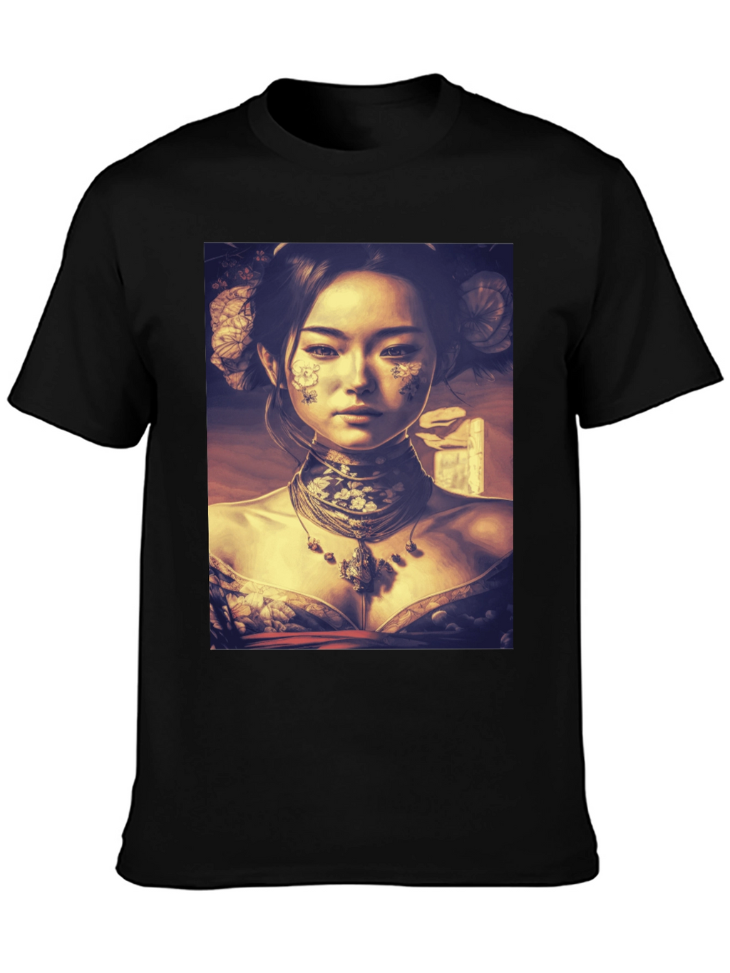 Asian Art Black T-Shirt