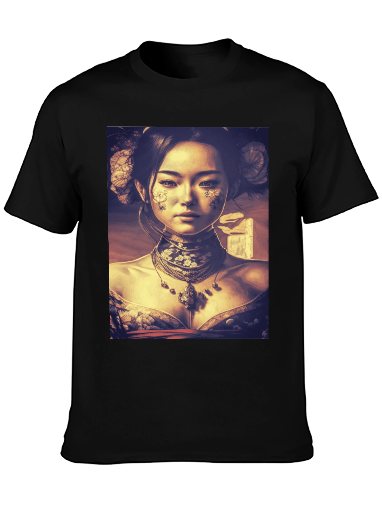 Asian Art Black T-Shirt