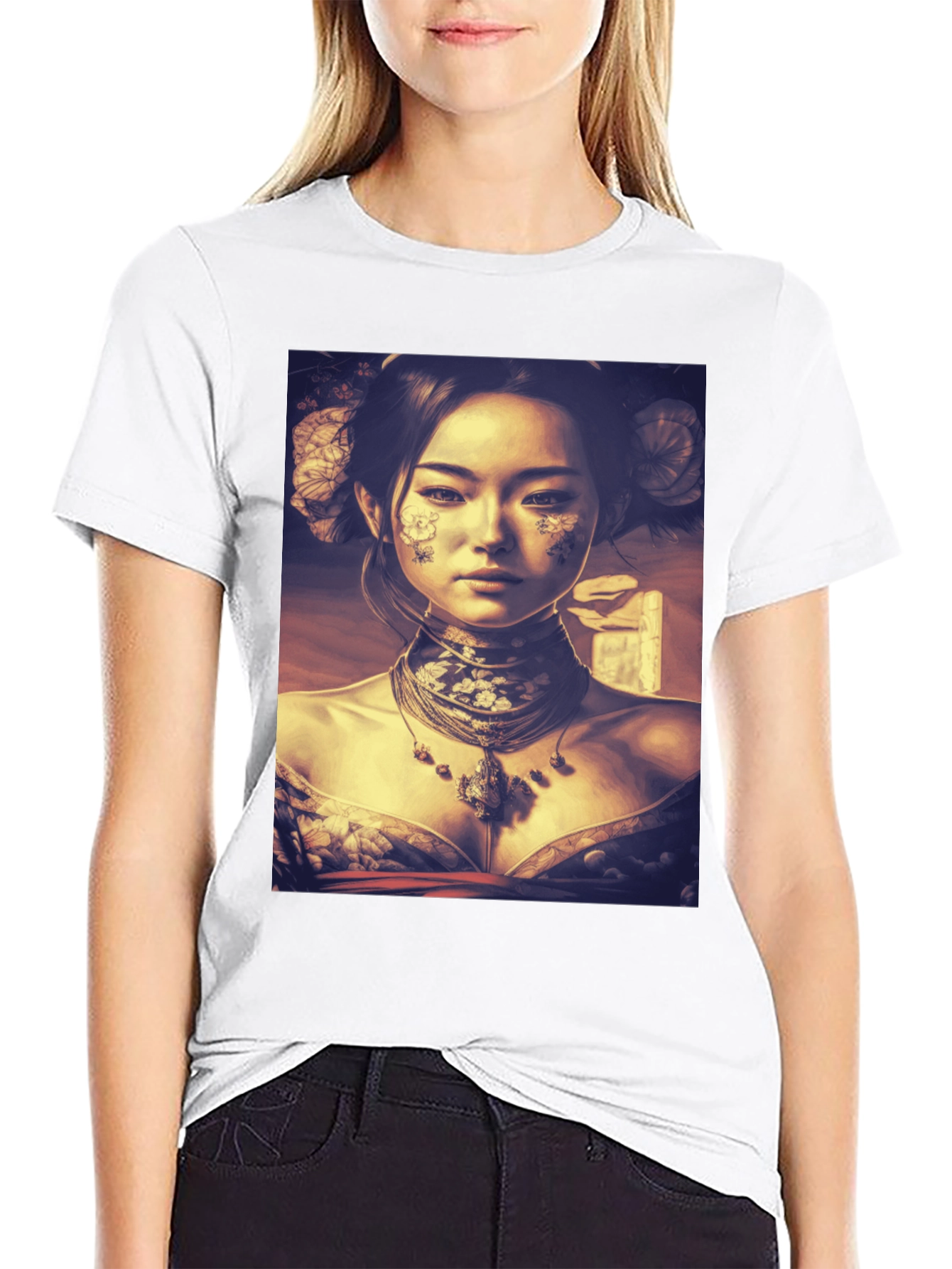 Asian Art Black T-Shirt