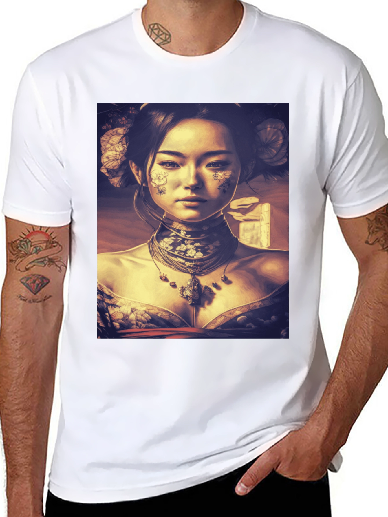 Asian Art Black T-Shirt