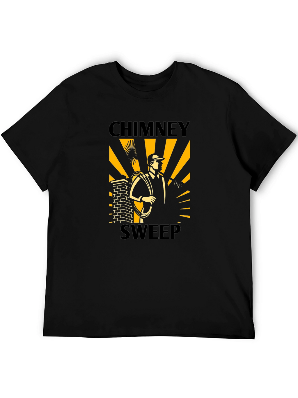 Chimney Sweep Graphic Tee - Black T-Shirt