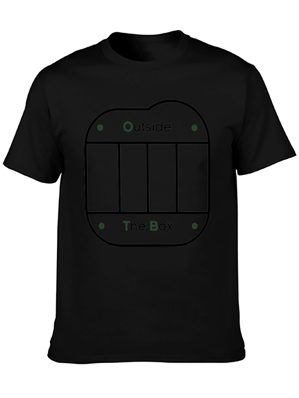 Think Outside the Box Graphic Tee - Black
