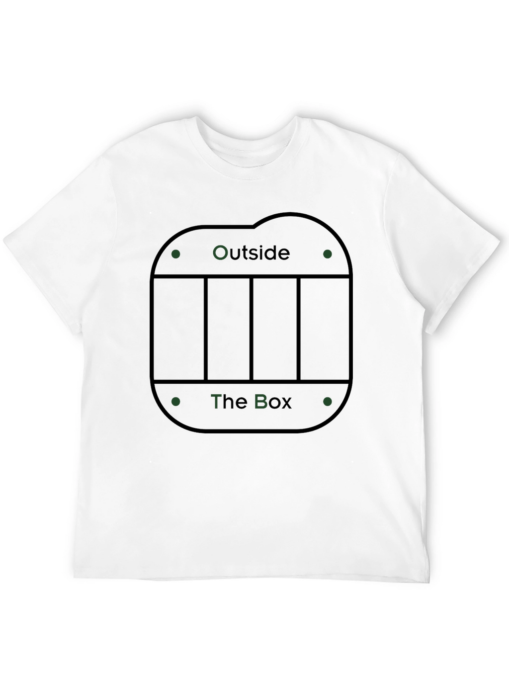 Think Outside the Box Graphic Tee - Black