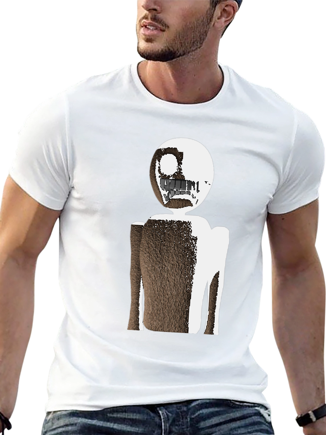 Abstract Character Graphic Tee