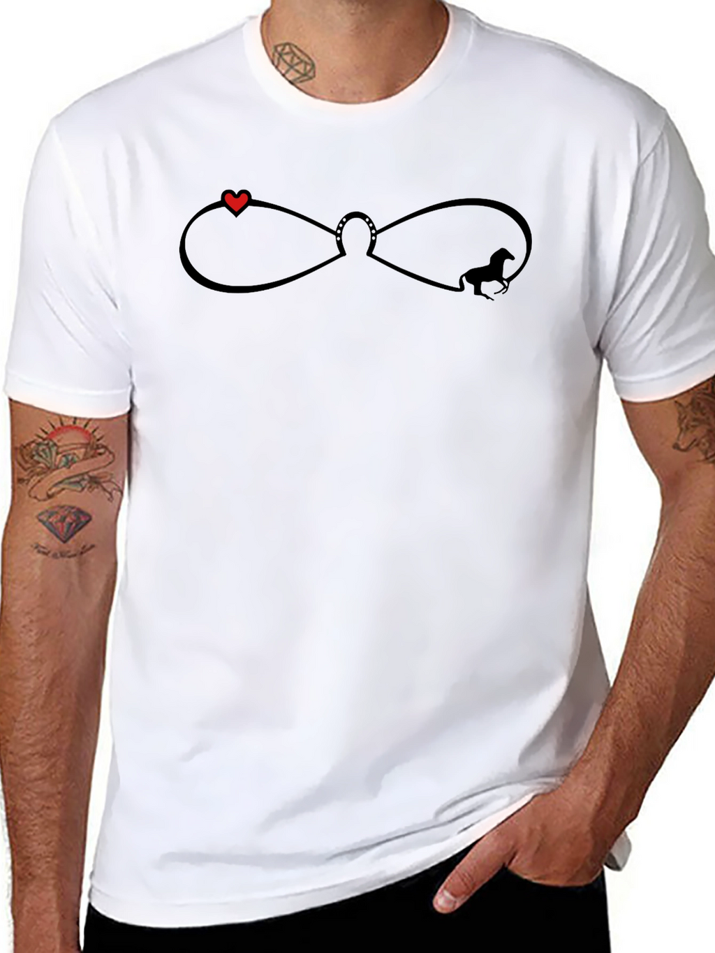 Equestrian Infinity Symbol T-Shirt