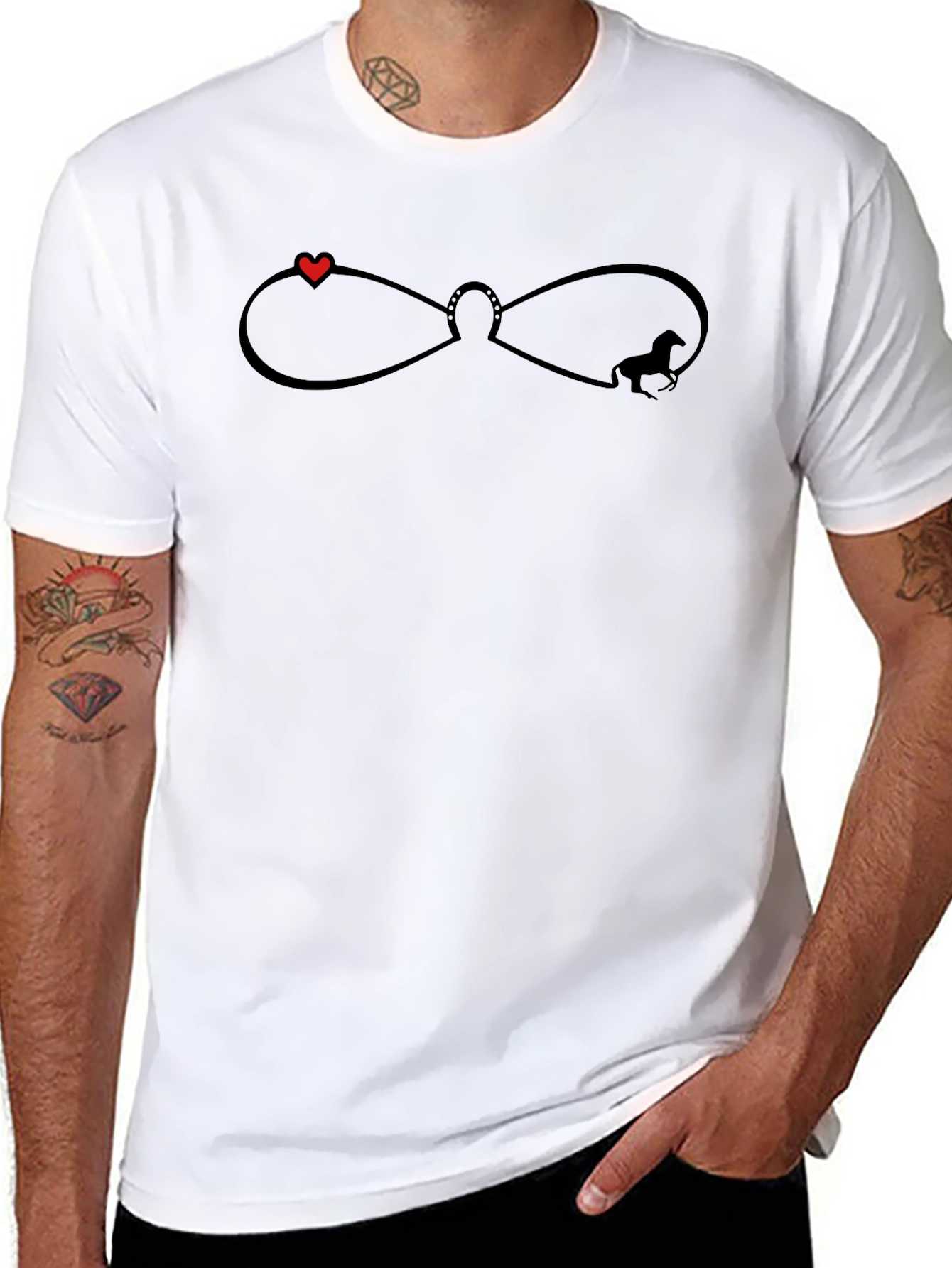 Equestrian Infinity Symbol T-Shirt