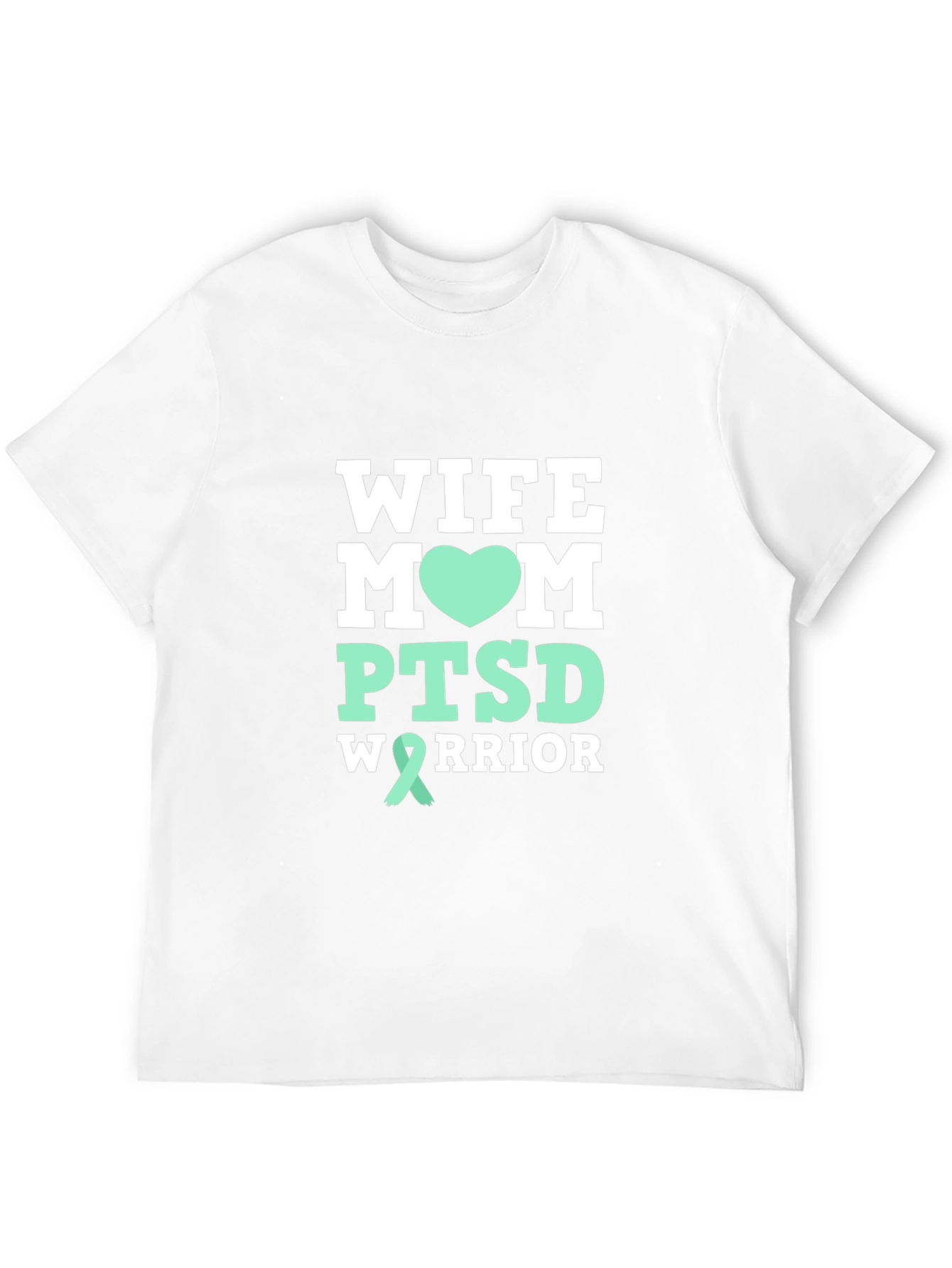 Wife Mom PTSD Warrior Graphic T-Shirt