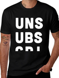 Unsubscribe Black Graphic T-Shirt