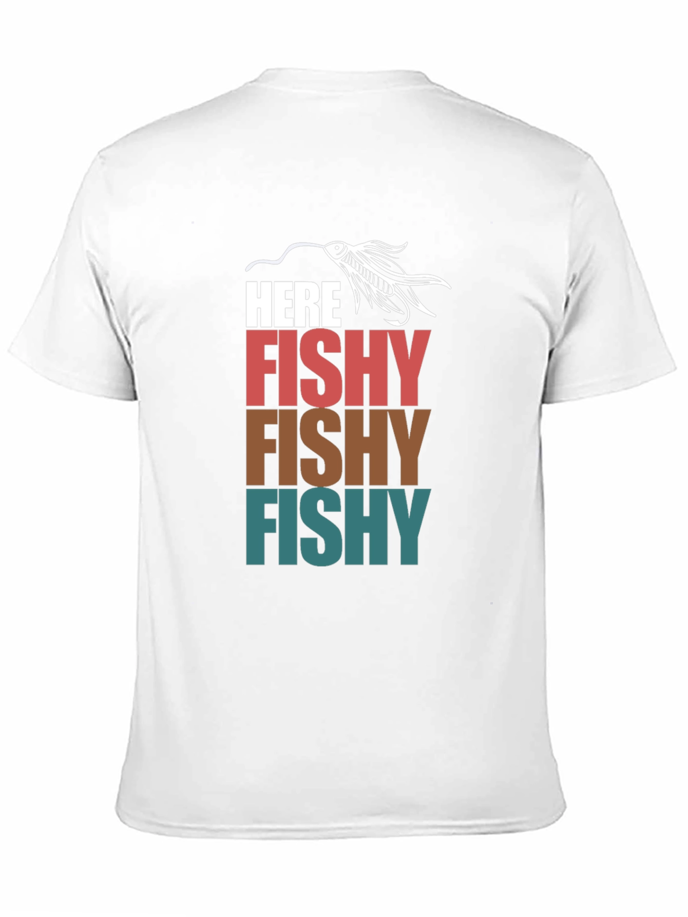 Here Fishy T-Shirt Fishing Lure Tee