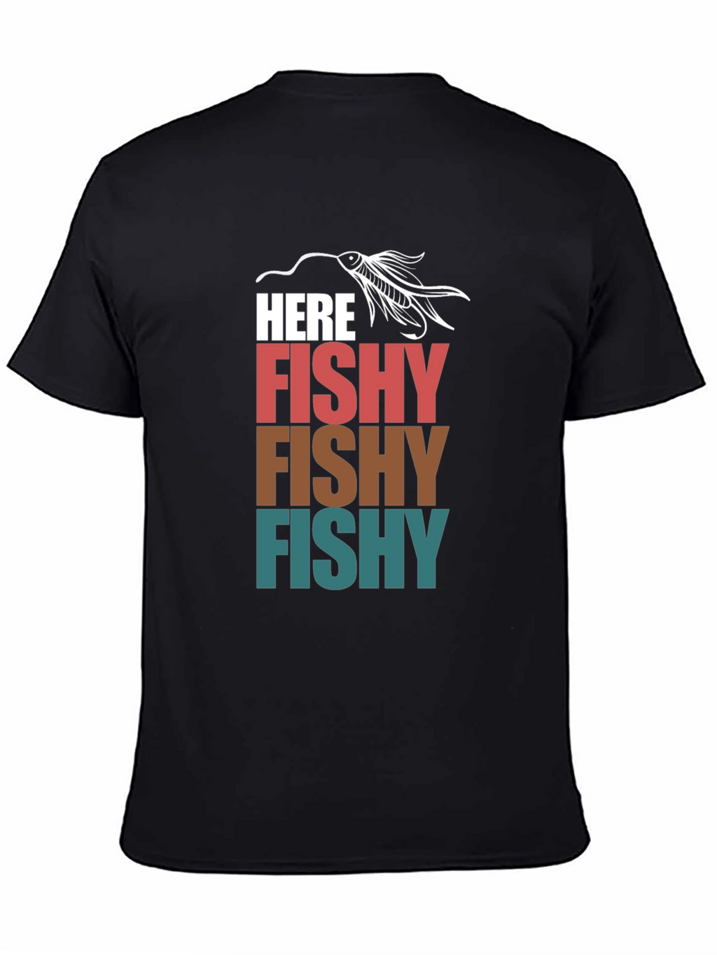 Here Fishy T-Shirt Fishing Lure Tee