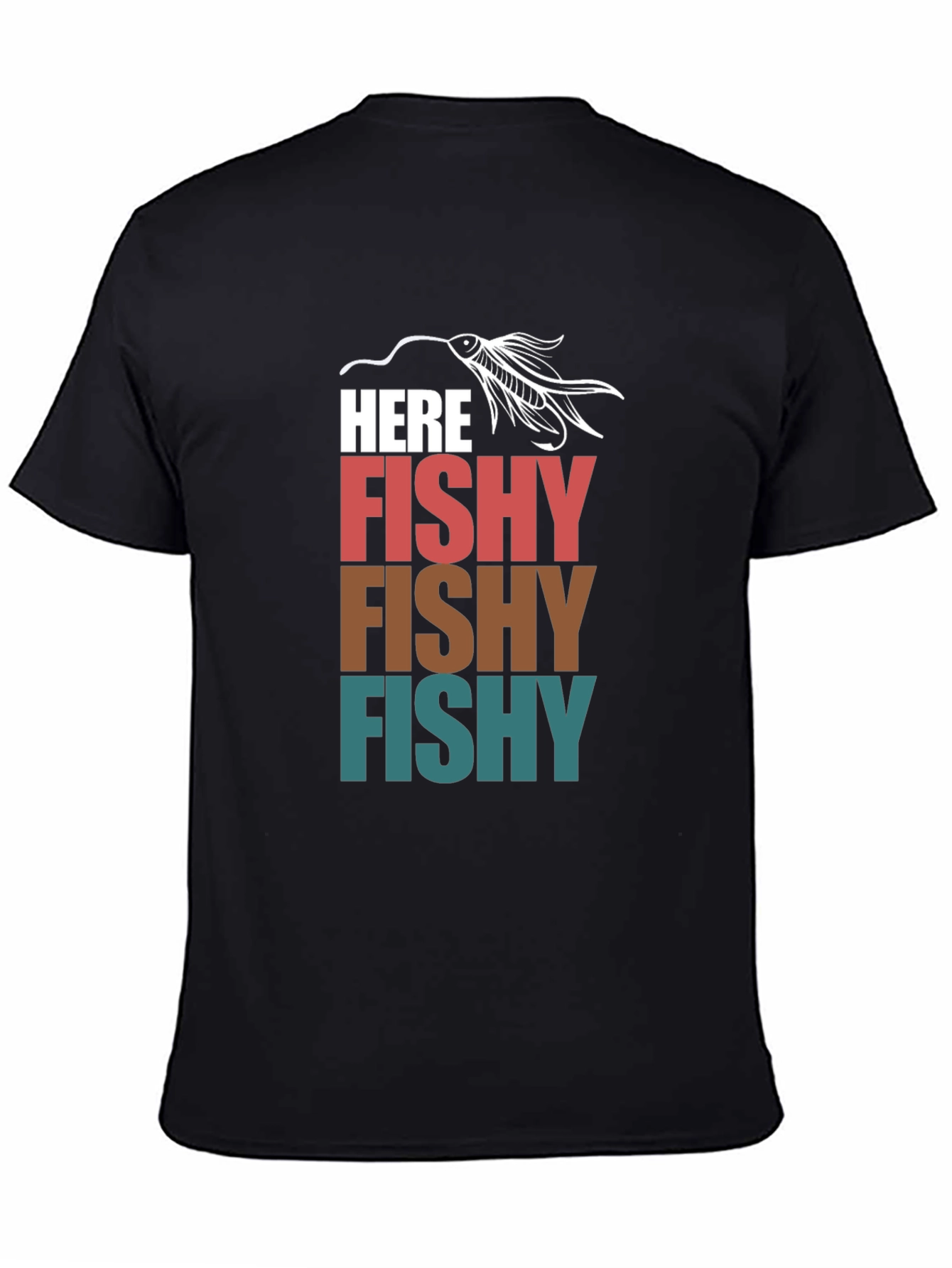 Here Fishy T-Shirt Fishing Lure Tee