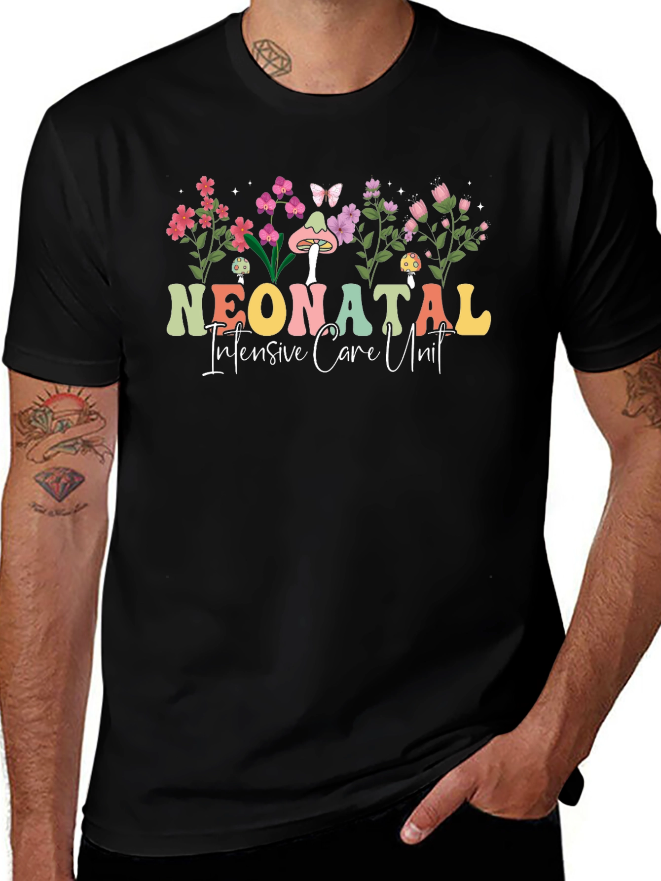 Neonatal Intensive Care Unit Floral T-Shirt