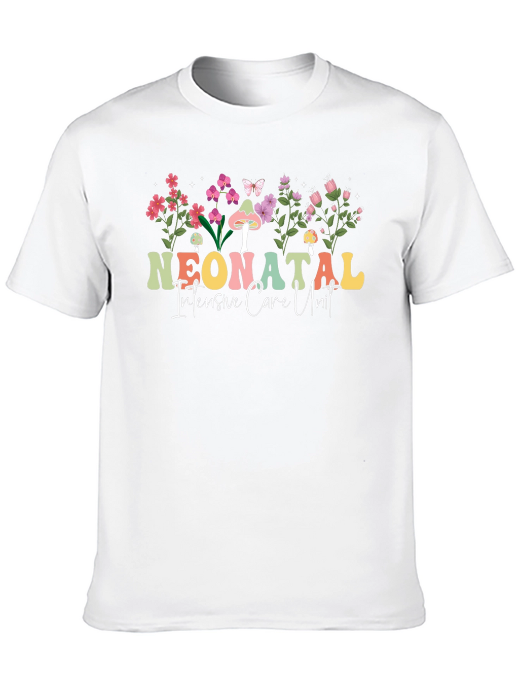 Neonatal Intensive Care Unit Floral T-Shirt