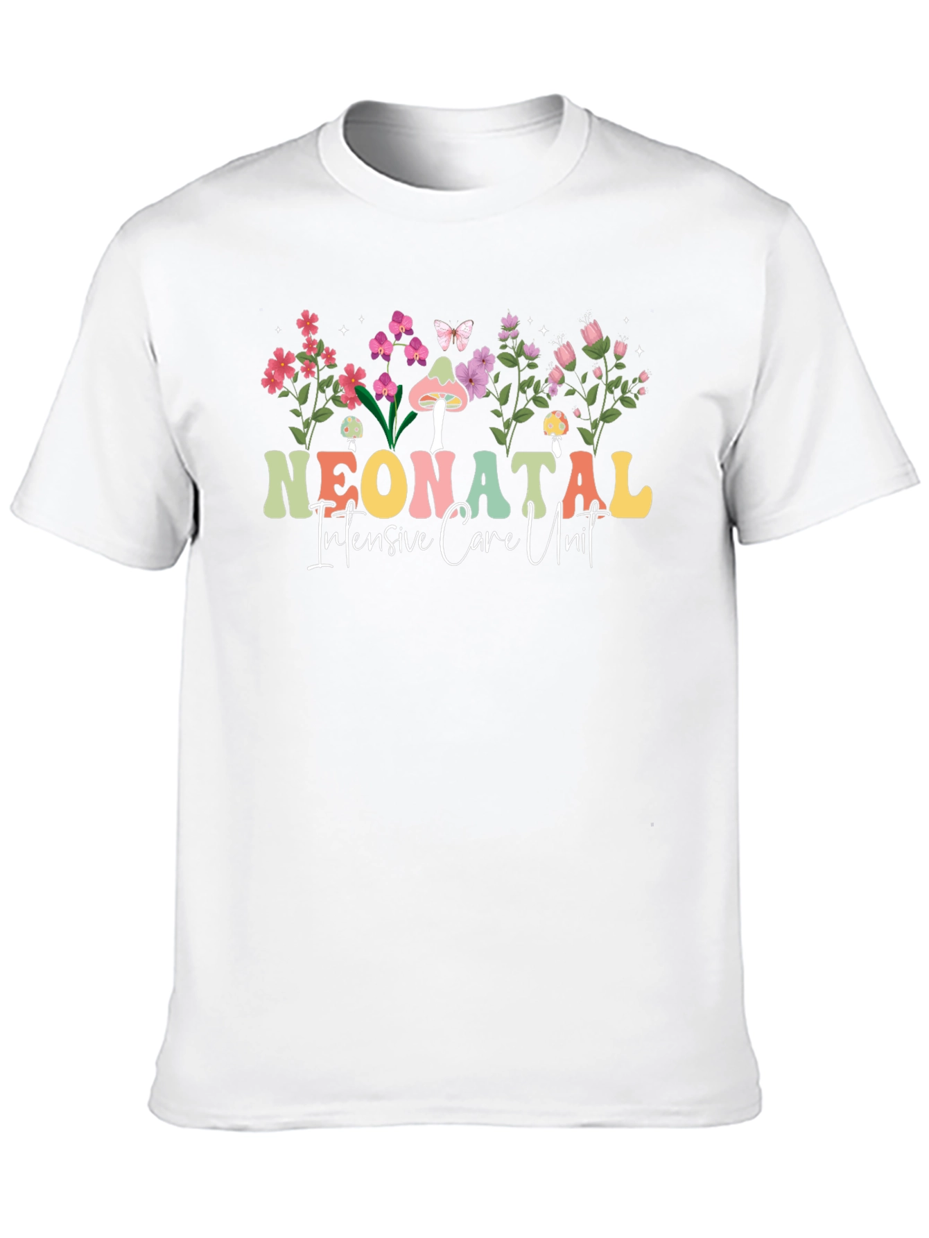 Neonatal Intensive Care Unit Floral T-Shirt