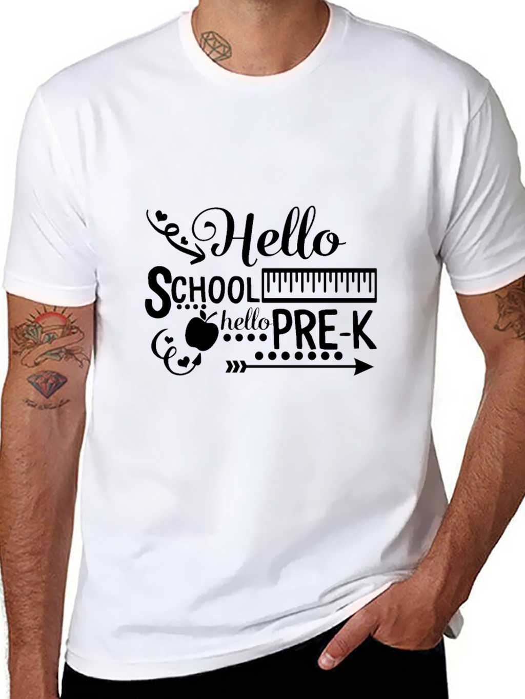 Hello Pre-K Graphic Tee - Back to School Shirt