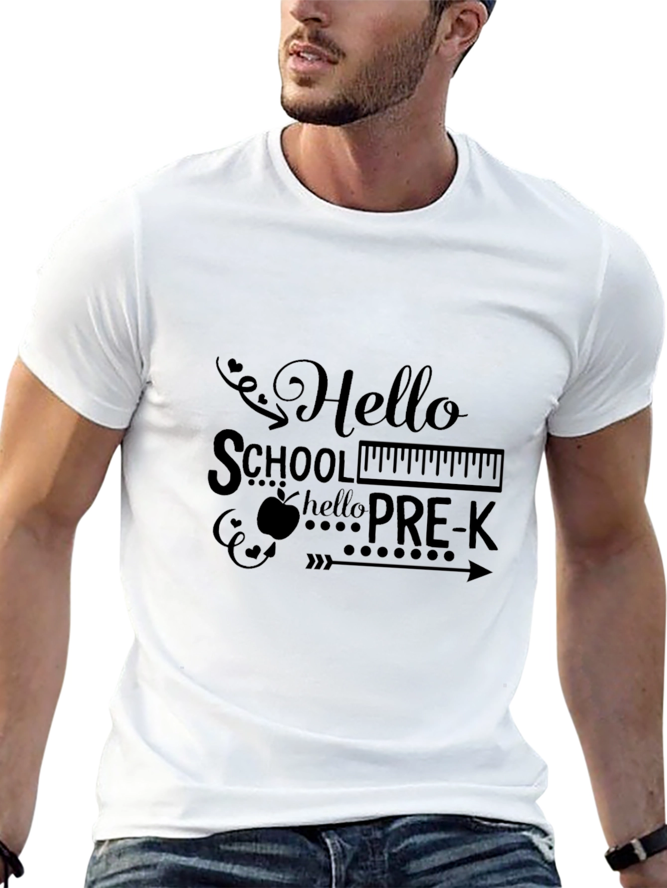 Hello Pre-K Graphic Tee - Back to School Shirt