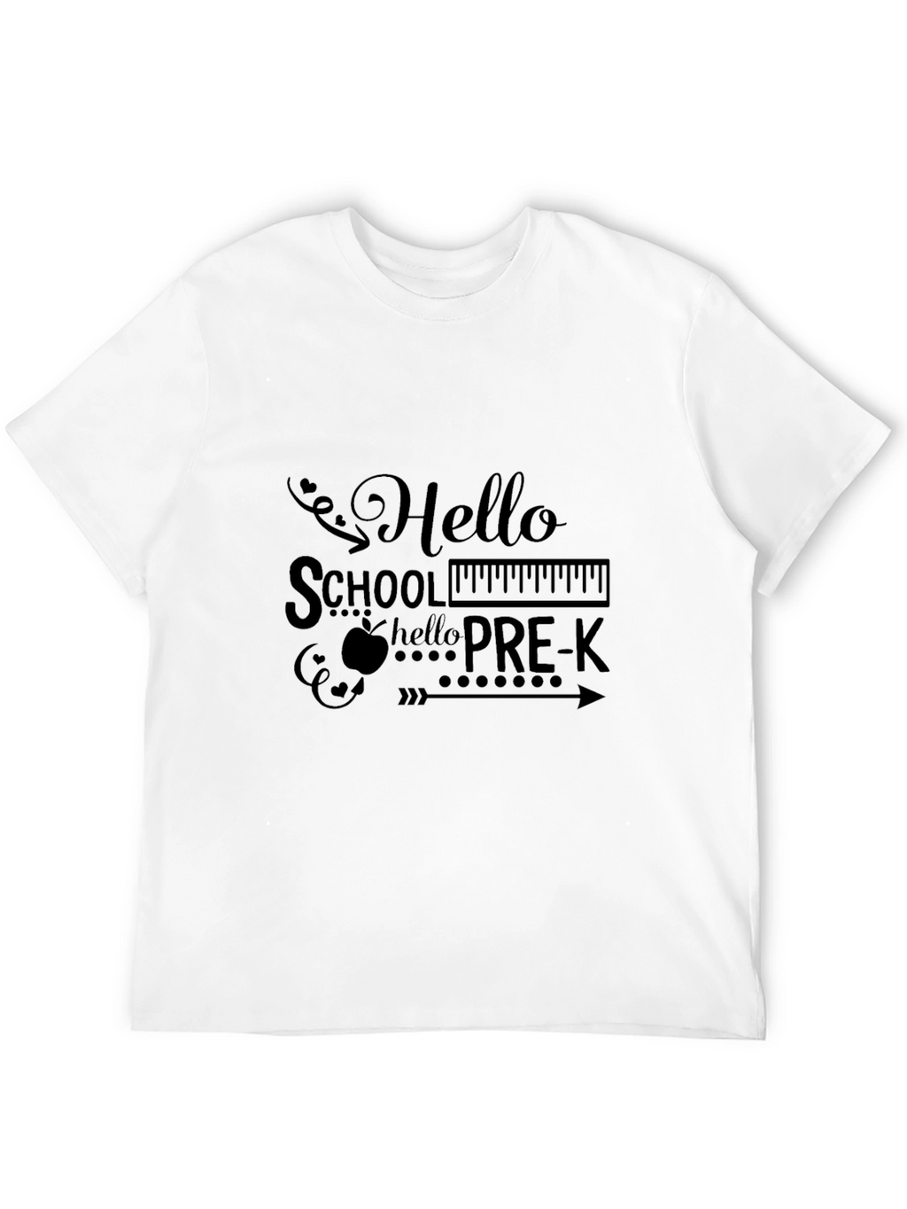 Hello Pre-K Graphic Tee - Back to School Shirt