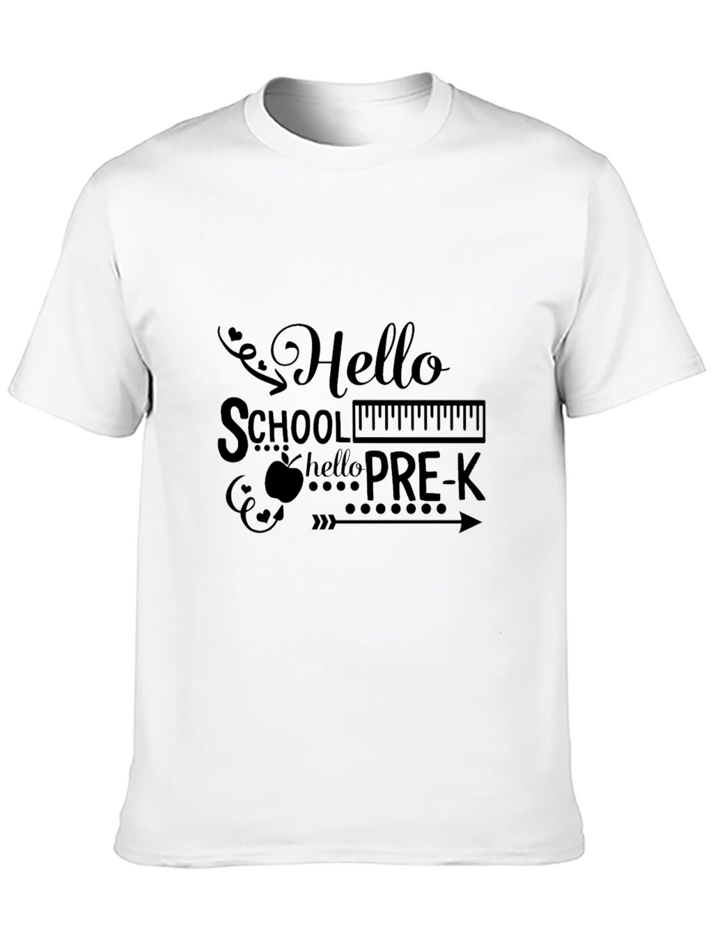 Hello Pre-K Graphic Tee - Back to School Shirt