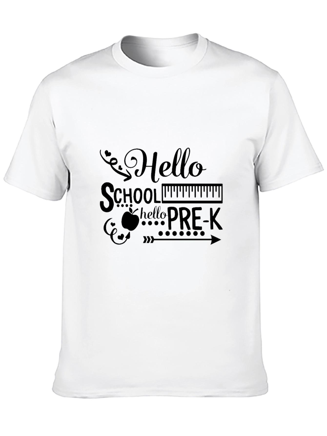 Hello Pre-K Graphic Tee - Back to School Shirt