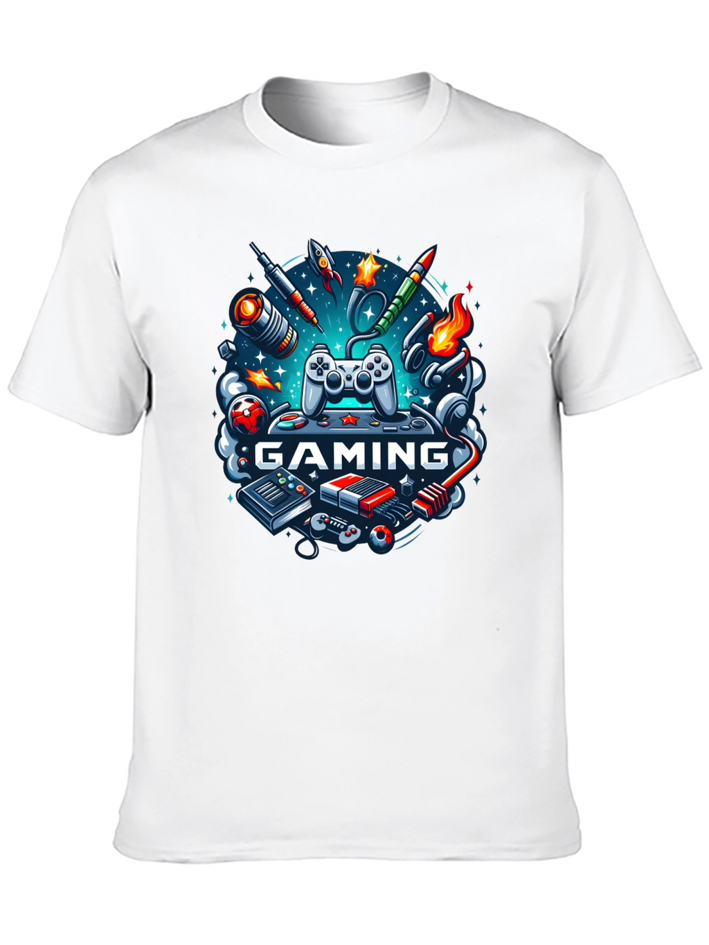 Gaming Graphic Black T-Shirt