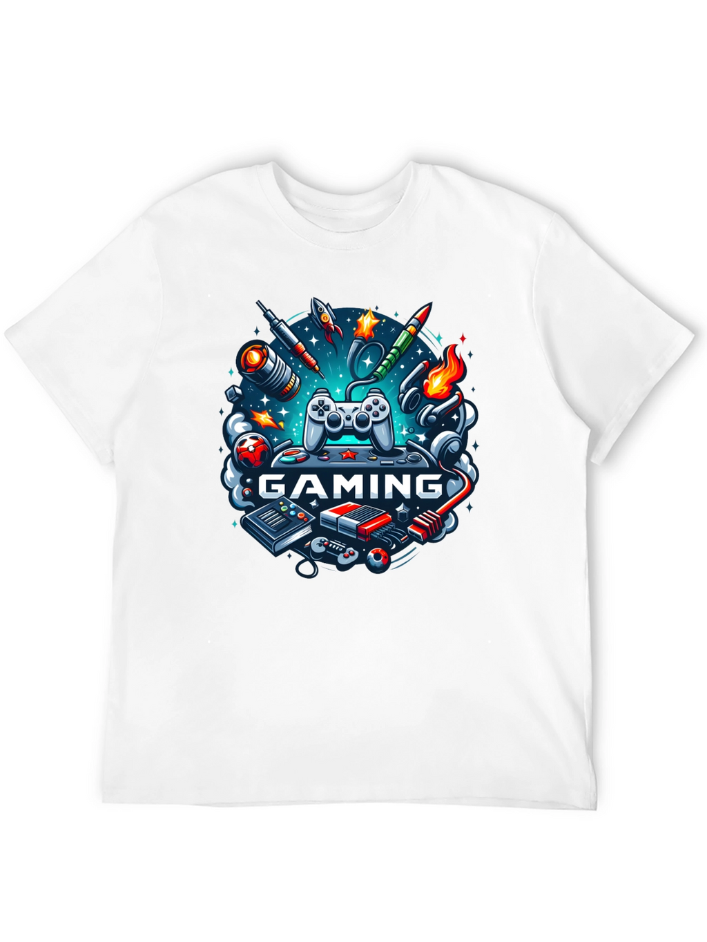 Gaming Graphic Black T-Shirt