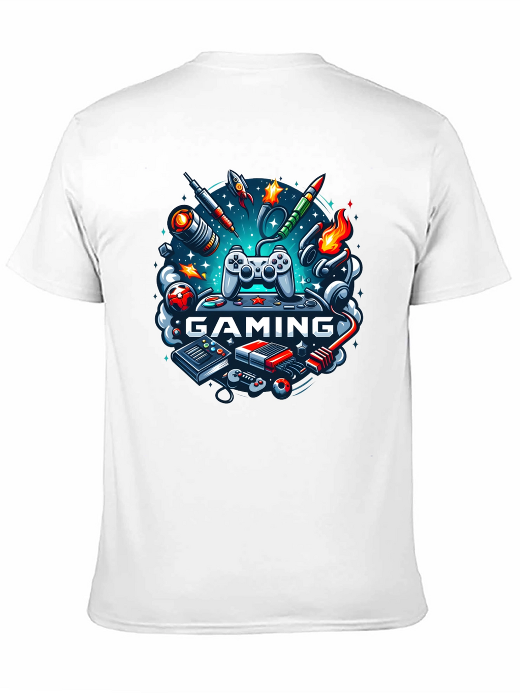 Gaming Graphic Black T-Shirt