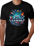 Gaming Graphic Black T-Shirt