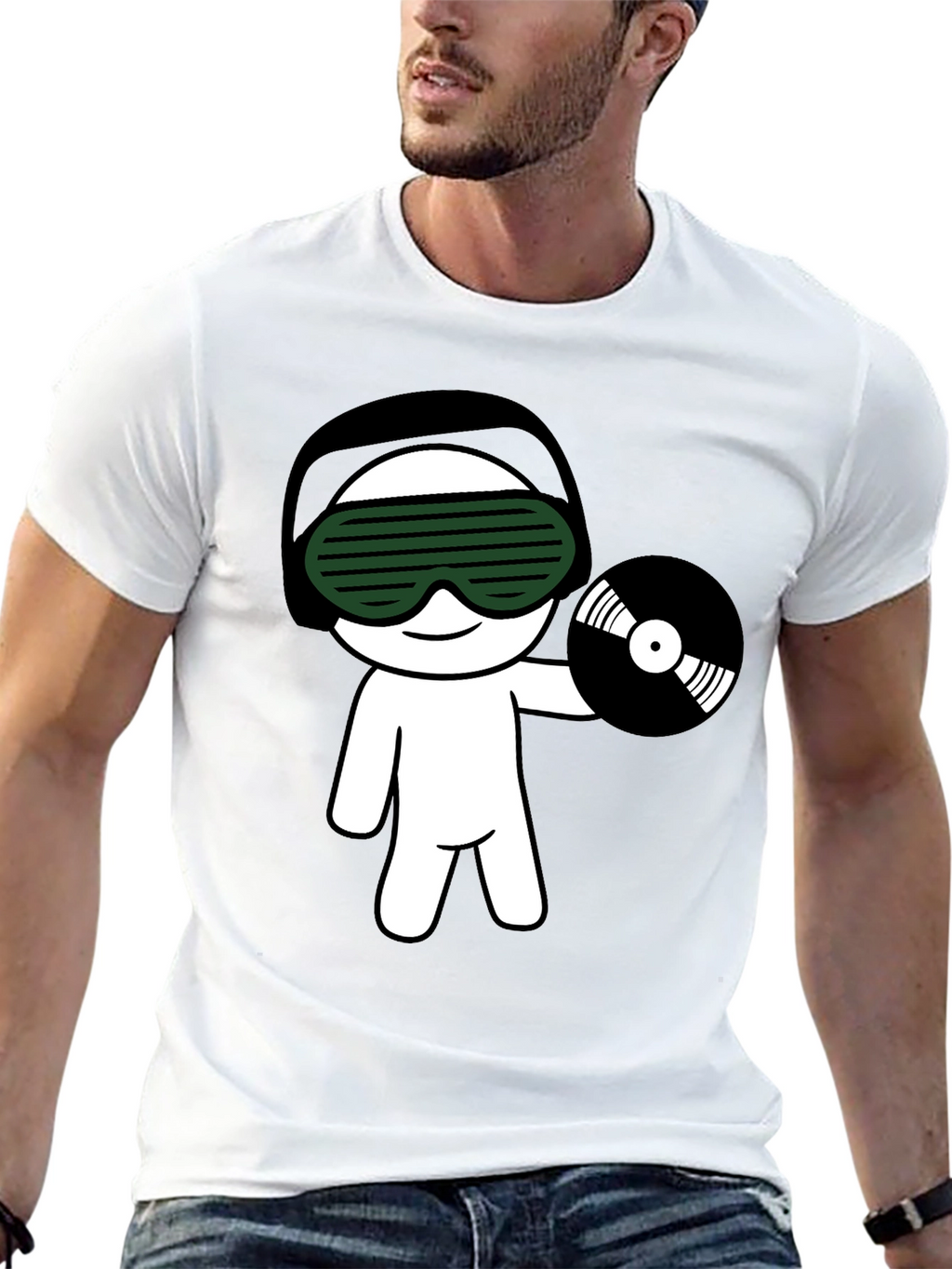 DJ Graphic Black T-Shirt