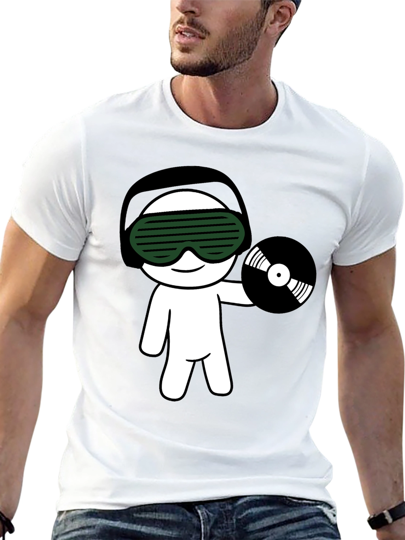 DJ Graphic Black T-Shirt