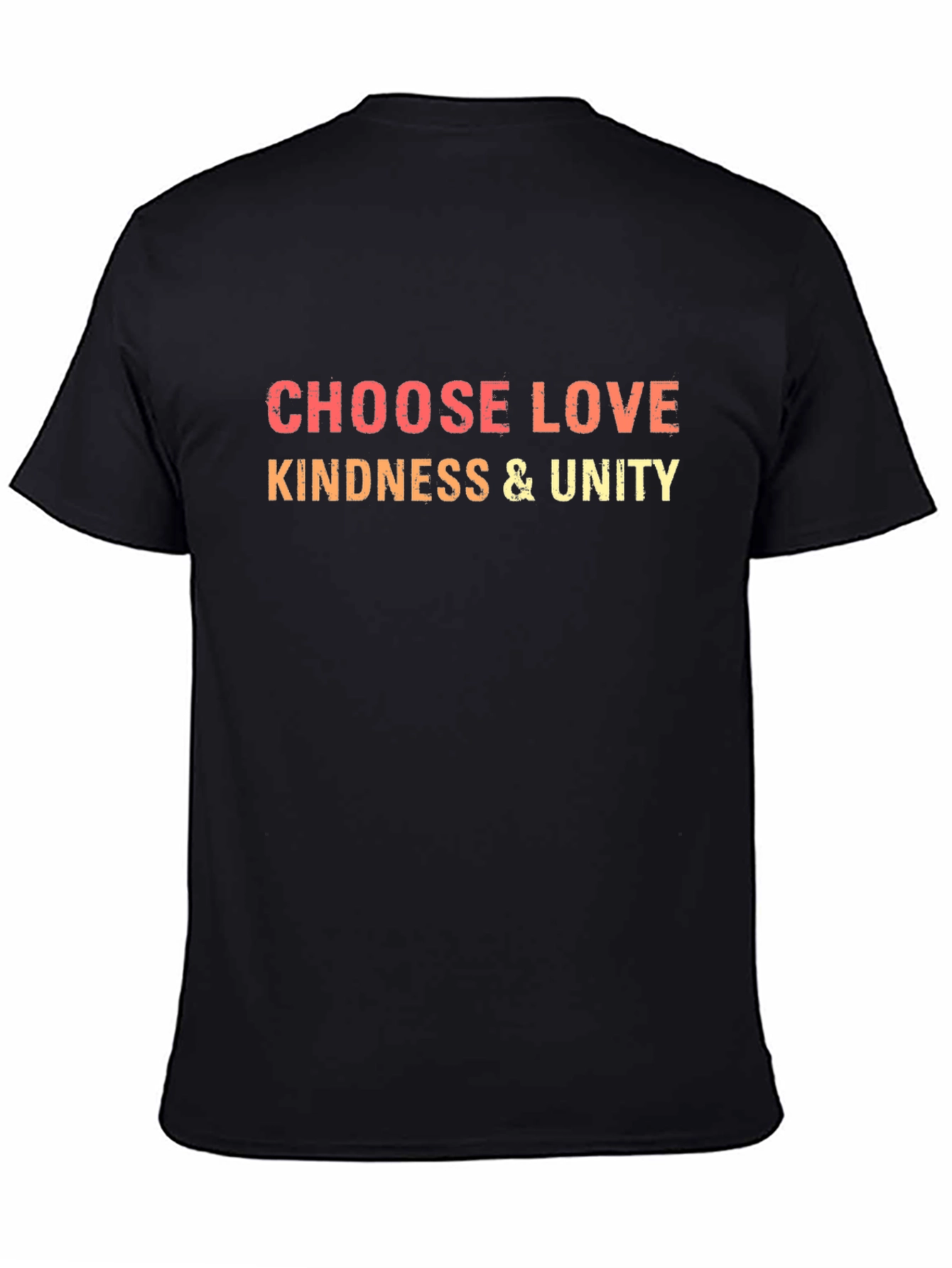 Choose Love Kindness & Unity Black T-Shirt