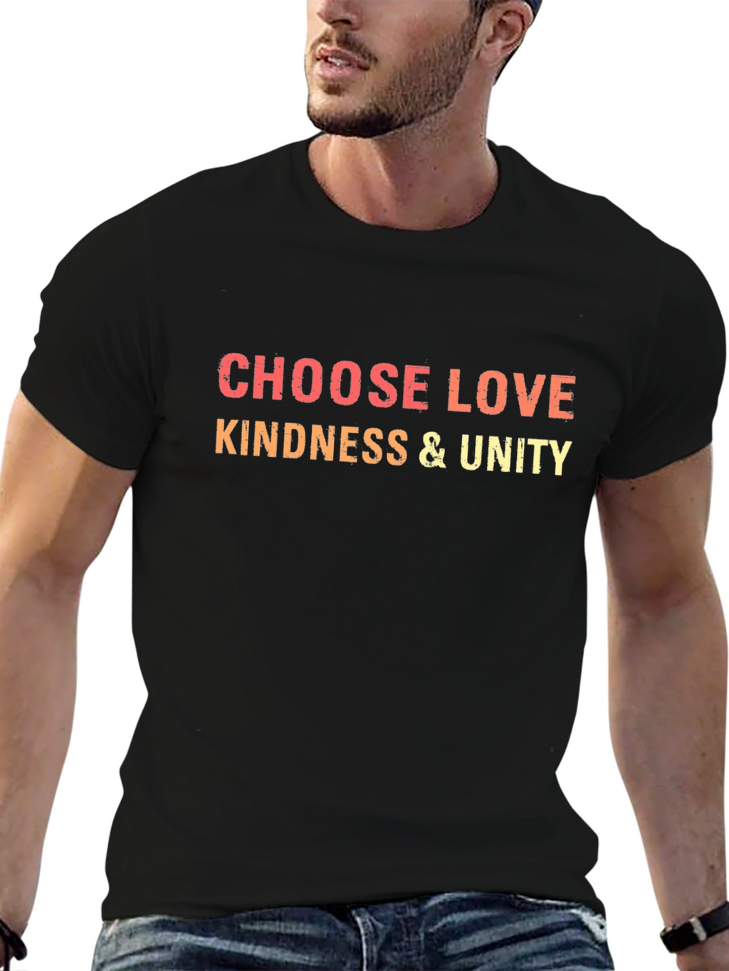 Choose Love Kindness & Unity Black T-Shirt
